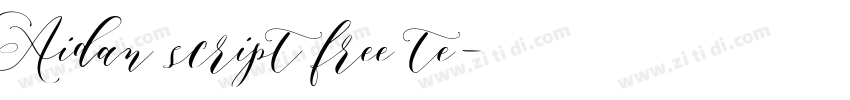 Aidan script free te字体转换
